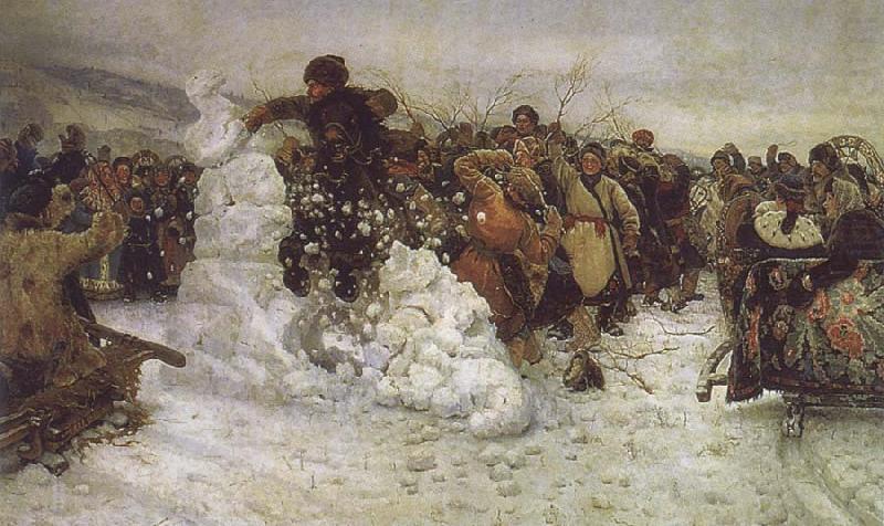 Vasily Surikov The Taking of the Snow china oil painting image